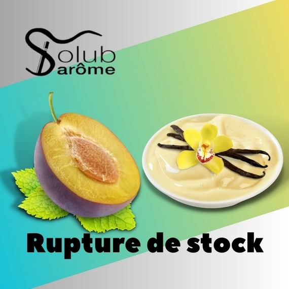 Ароматизатор для самозамеса Solub Arome Rupture de stock Слива с ванильным кремом