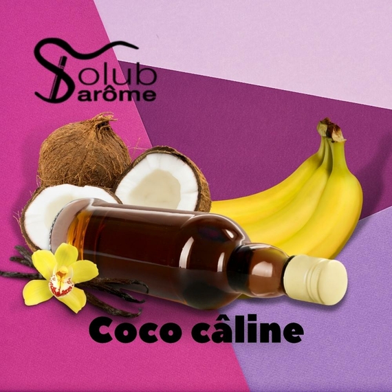 Аромки для самозамеса Solub Arome Coco câline Кокос ваниль банан и ром