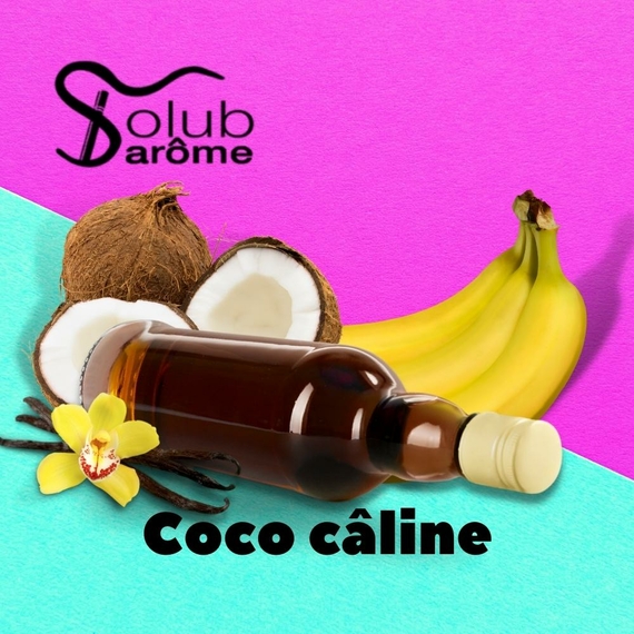 Ароматизатор для самозамісу Solub Arome Coco câline Кокос ваніль банан та ром