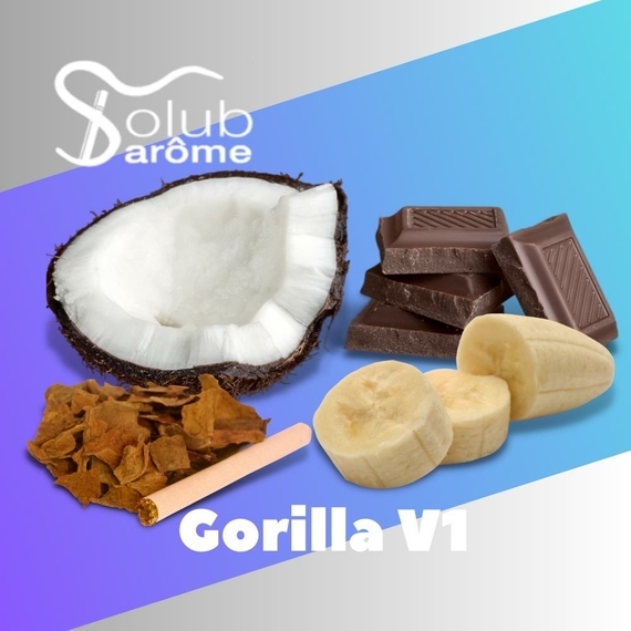 Aroma Solub Arome Gorilla V1 Банан кокос шоколад та тютюн