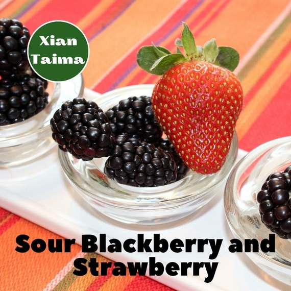 Арома для самозамісу Xi'an Taima Sour Blackberry and Strawberry Кисла ожина та полуниця