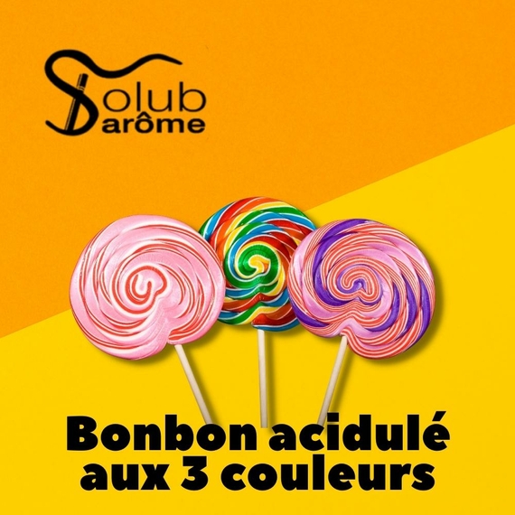 Ароматизатор Solub Arome Bonbon acidulé aux 3 couleurs Цукерки-льодяники